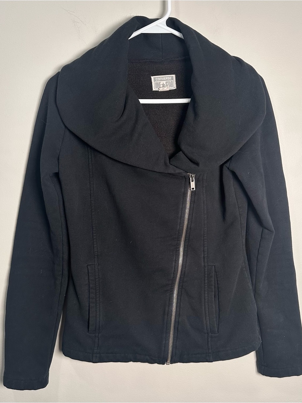 Converse One Star Black Wool Blend Jacket